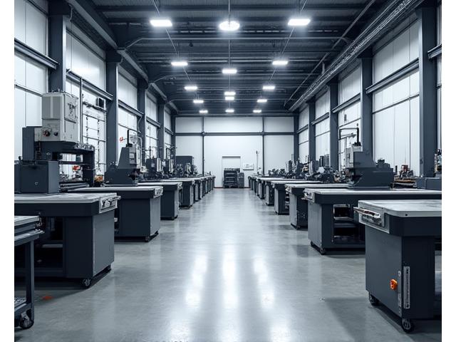 600평 규모의 현대적 작업장 내부 전경