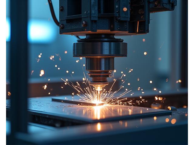 첨단 5축 CNC 머시닝센터 작업 모습