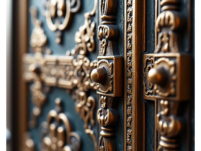 경복궁 근정전의 섬세하게 복원된 금속 단청 장식